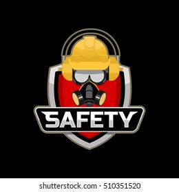 Safety work logo emblem badge