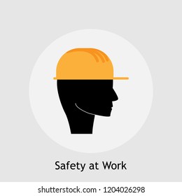 Safety at Work vector icon