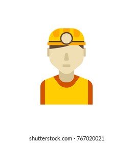 Safety worker icon flat symbol. Isolated vector illustration of foreman sign safety worker icon concept for your web site mobile app logo UI design.