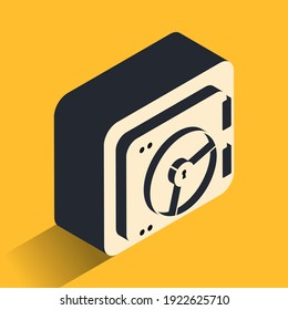 Ilustración Safe.Vector de estilo isométrico moderno. Icono 3d seguro.
