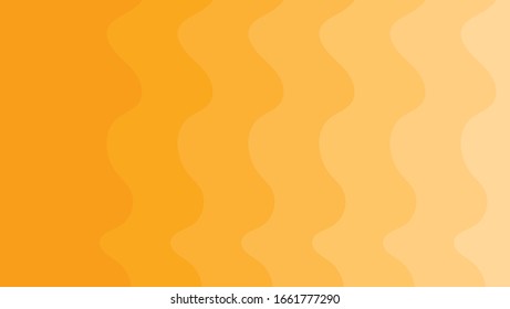 Saffon color geometric background. Fluid shapes composition. Eps10 vector.