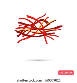 Saffran color flat icon for web and mobile design