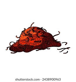 saffron saffron hand drawn. perfume transparent, blue spring, harvest magenta saffron saffron vector sketch. isolated color illustration