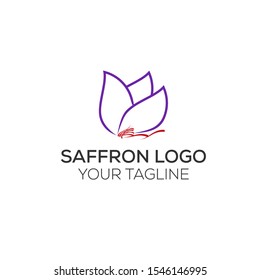 Saffron Logo , Flower Of Saffron