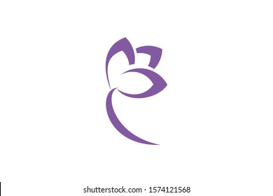 Saffron Logo Icon,Simple Flower Saffron Logo Vector