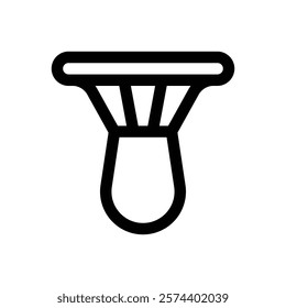 Saffron milk cap mushrooms. Editable stroke vector icon.