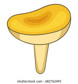 Saffron mushroom icon. Cartoon illustration of saffron mushroom vector icon for web design