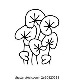 saffron threads ayurvedic herb line icon vector. saffron threads ayurvedic herb sign. isolated contour symbol black illustration