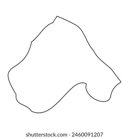 Safi District map, administrative division of Malta. Vector illustration.