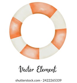 saftybuoy watercolor elements for summer