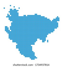 Saga Map dot blue icon