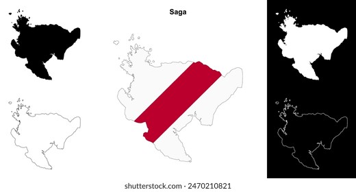 Conjunto de mapas de la prefectura de Saga