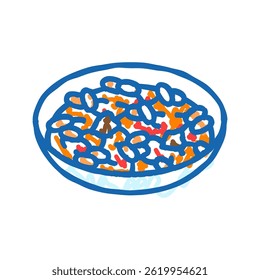 saganaki greek cuisine doodle icon sketch vector. saganaki greek cuisine sign. isolated symbol illustration