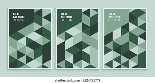 Sage green cover design and geometric style