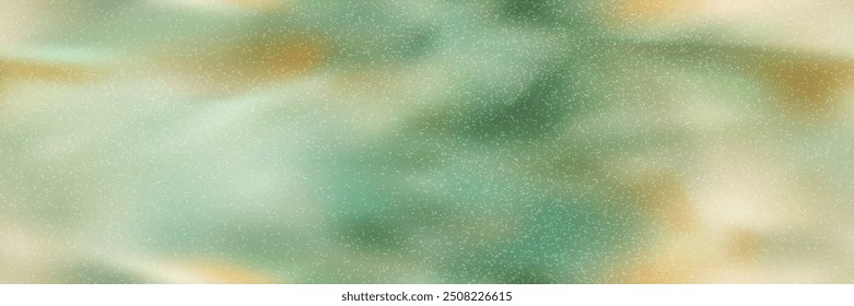 Sage green and orange ombre seamless pattern with grunge overlay texture. Vector bg with gradient mesh. Blurred wallpaper in earth colors