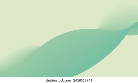 Sage Green wavy gradient background. blurred background. Background for web cover, presentation, banner, poster.