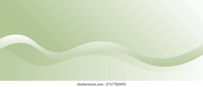 Fundo de gradiente ondulado verde sábio. fundo borrado. Plano de fundo para capa da Web, apresentação, banner. vetor