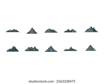 Sage Mountain Illustration Element Set