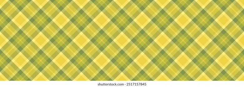 Tecido de fundo padrão sábio, textura de traje sem costura verificar. Traje tecido xadrez vetor tartan em cor de limão e amarelo.