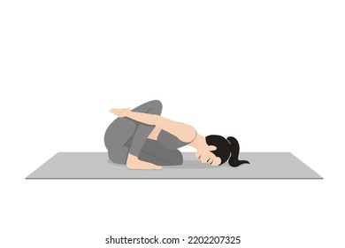 Sage Twist Pose B Beautiful Girl Stock Vector (Royalty Free) 2202207325 ...