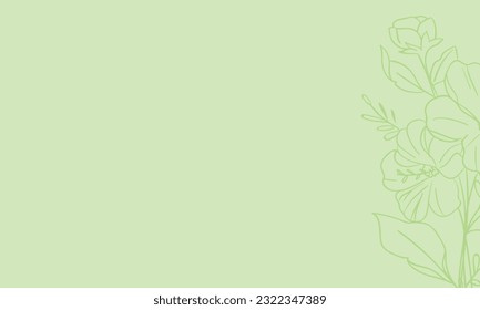 Sage Vintage flower background editable free vector image