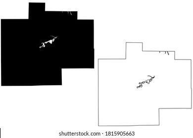 Saginaw County, Michigan (U.S. county, United States of America, USA, U.S., US) map vector illustration, scribble sketch Saginaw map
