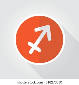 Sagitarius Icon Design Illustration Template Element