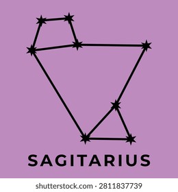 Sagitarius Star Simbol Astrology Vector