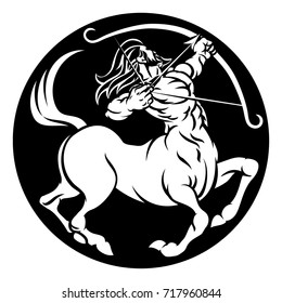 A Sagittarius Archer Centaur Horoscope Astrology Zodiac Sign Icon