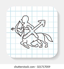 sagittarius constellation doodle