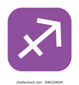 Sagittarius emoji vector symbol purple zodiac sign svg