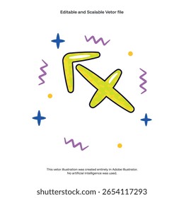 Sagittarius . Sagittarius Hand Draw Illustration Vector Design