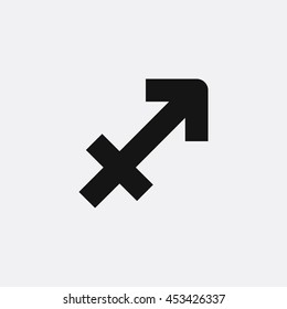 Sagittarius icon illustration isolated vector sign symbol