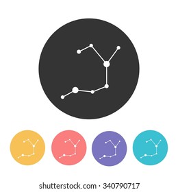 sagittarius icon. vector illustration
