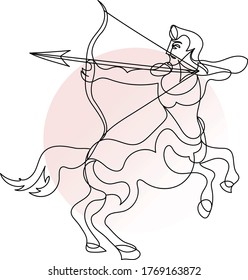 sagittarius pronóstico de astrología de una línea zodiac señal horoscopio