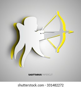 Sagittarius Papercut, Archer zodiac horoscope astrology sign