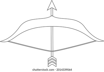 Sagittarius sign vector art and illustration