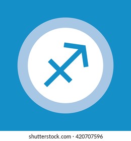 Sagittarius sign . Vector illustration