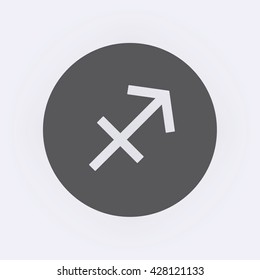 Sagittarius sign . Vector illustration