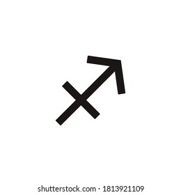 sagittarius symbol icon vector on a white background