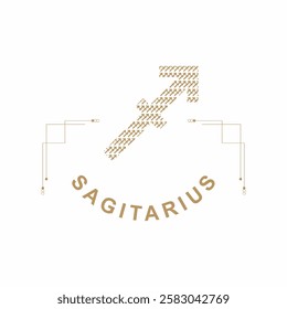 Sagittarius Unique Zodiac Sign Design for Astrology Lovers | Custom Horoscope Art