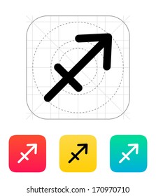 Sagittarius zodiac icon Vector illustration.