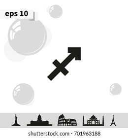 Sagittarius zodiac sign.