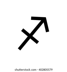 Sagittarius zodiac sign. Astrology symbol vector illustration