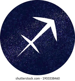 Sagittarius Zodiac Sign Circle Galaxy