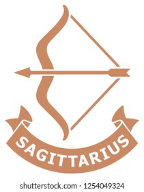 Sagittarius zodiac sign (horoscope icon)