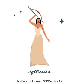 Sagittarius Zodiac Sign Icon Vector Design.