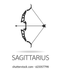 Sagittarius zodiac sign vector illustration