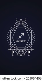 Sagittarius Zodiac Sign - Wallpaper for mobile