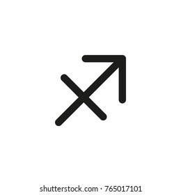sagittarius zodiac vector icon